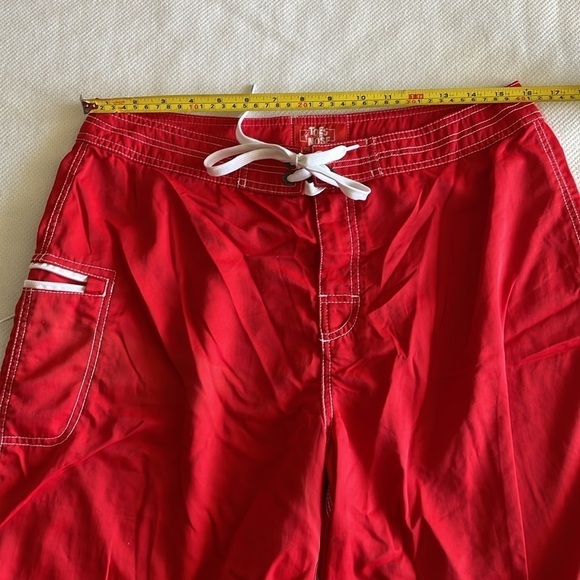 Toes on the Nose Mens Board shorts size 34 / red / EUC - Picture 7 of 9
